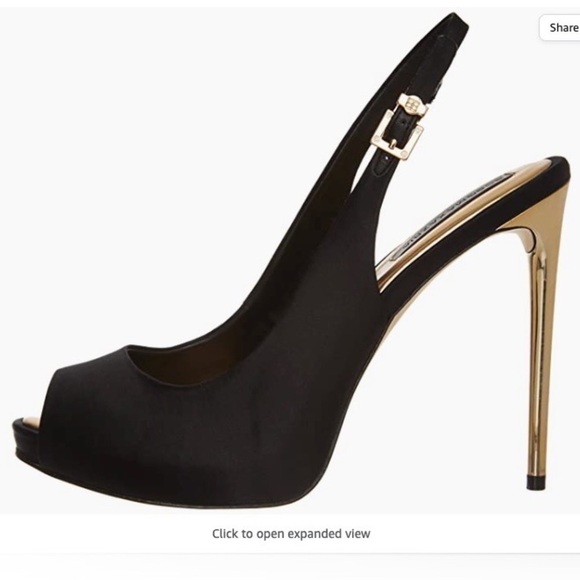 Bcbgmaxazria MA Peyton Peep Toe Platform Sandal Black - Picture 2 of 16